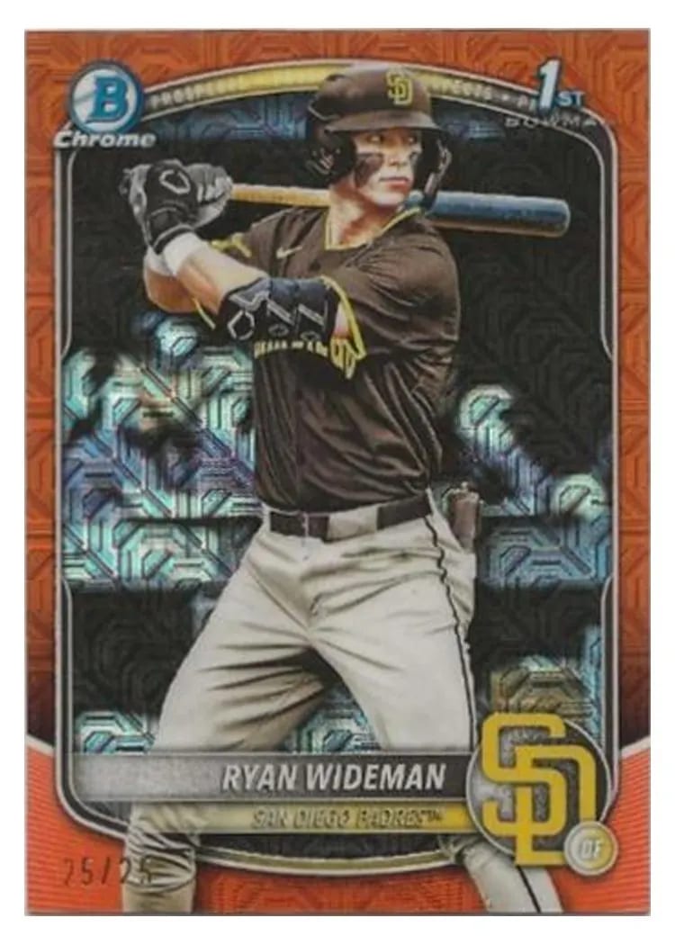 2025 Bowman Draft Chrome Ryan Wideman #BDC-190 card