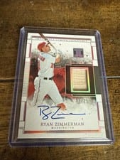 2025 Panini Impeccable Lumber Signatures Ryan Zimmerman #19 card