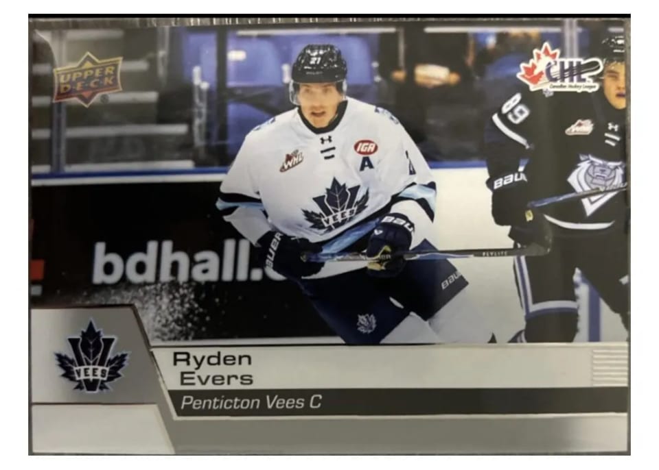 2025 Upper Deck CHL Ryden Evers #6 card