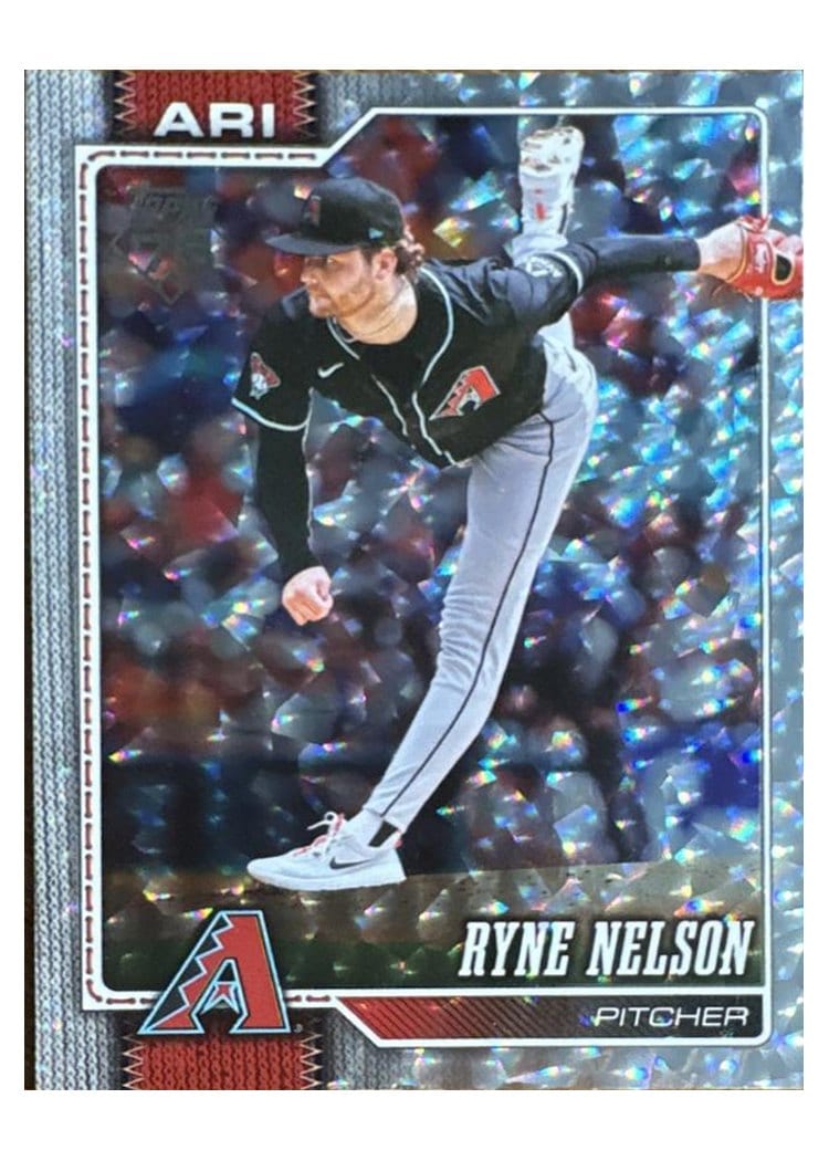 2026 Topps Base Set Ryne Nelson Silver Crackleboard #114 card