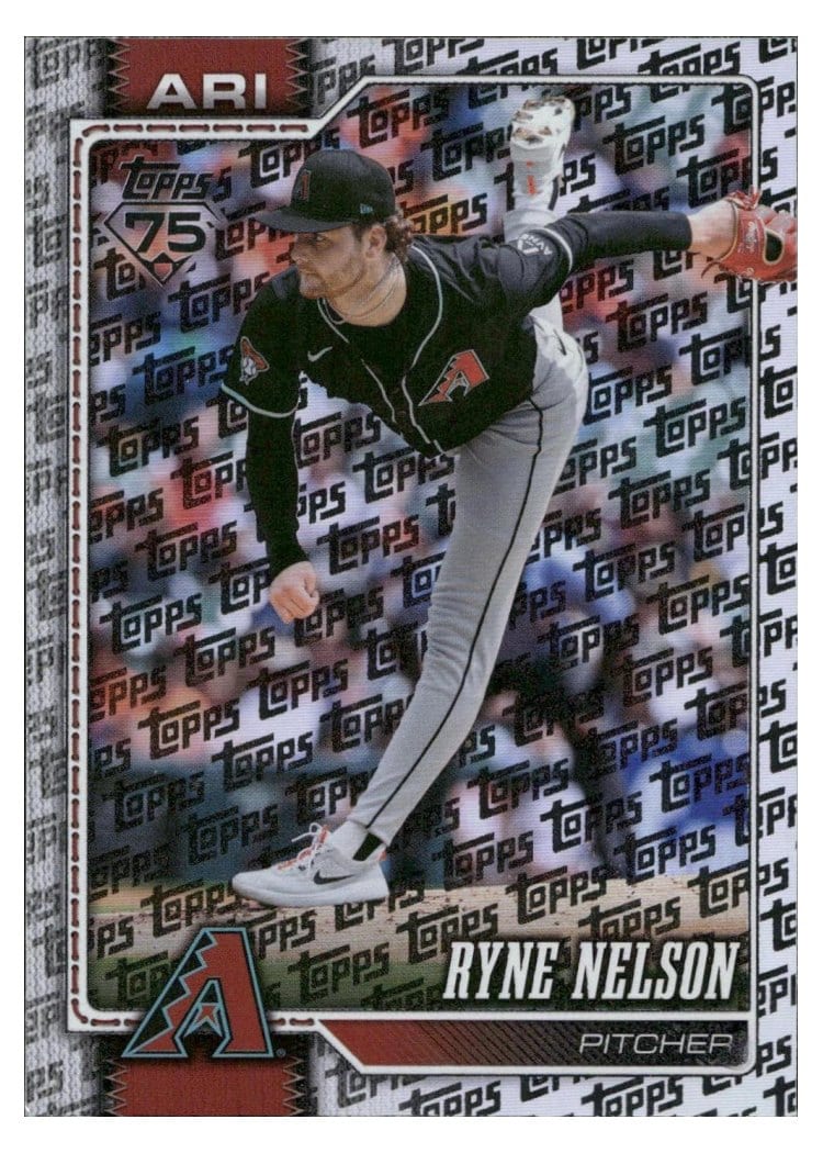 2026 Topps Base Set Ryne Nelson Topps Foil Pattern #114 card