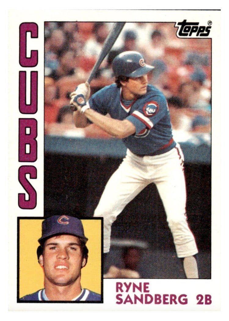 1984 Topps Ryne Sandberg #596 card