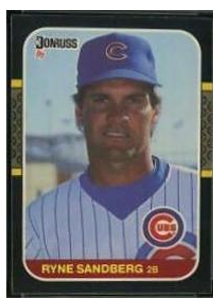 1987 Donruss Ryne Sandberg #77 card