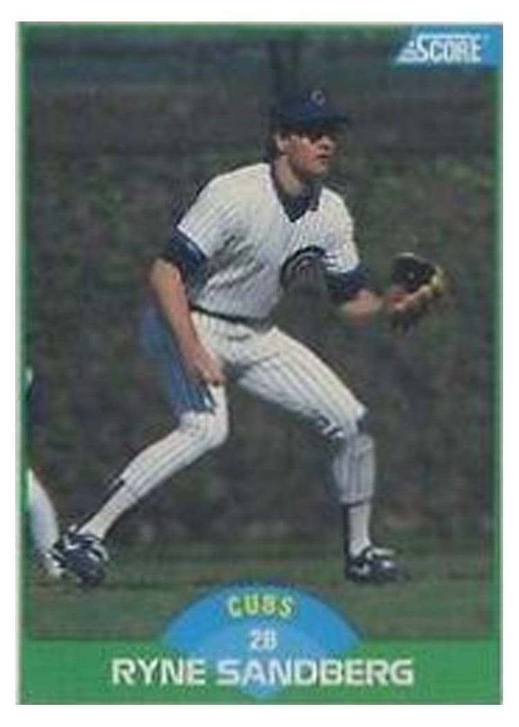 1989 Score Ryne Sandberg #35 card
