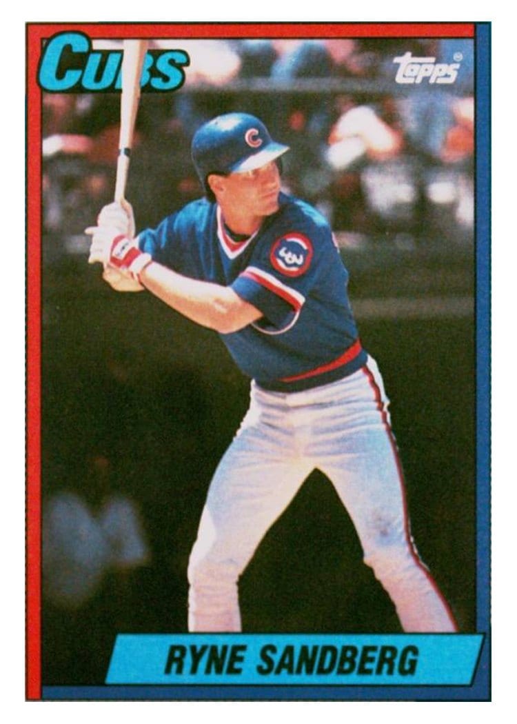 1990 Topps Base Set Ryne Sandberg #210 card
