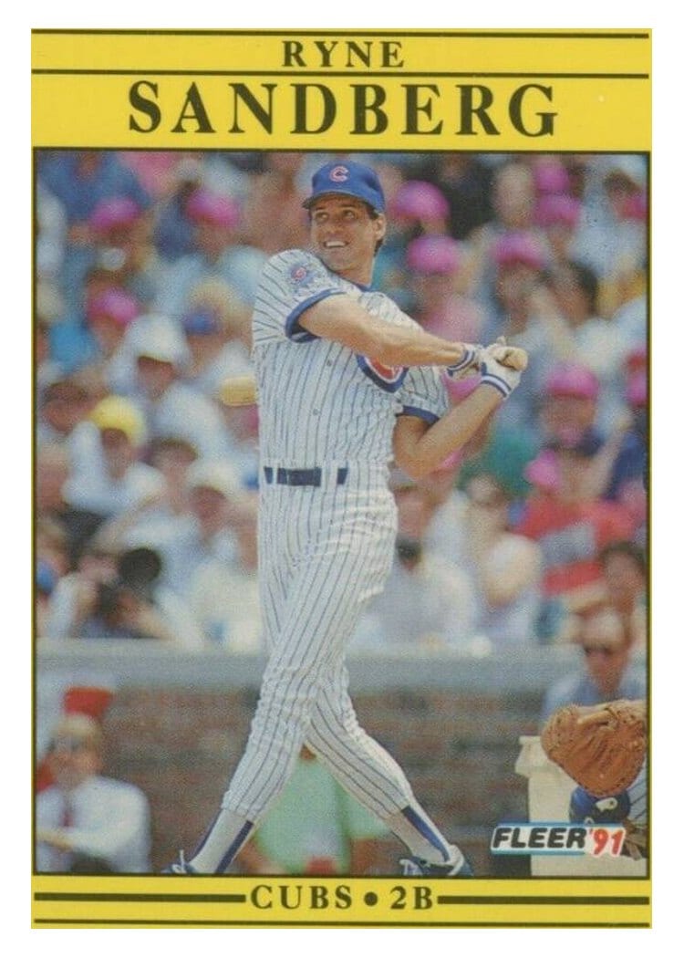 1991 Fleer Base Set Ryne Sandberg #431 card
