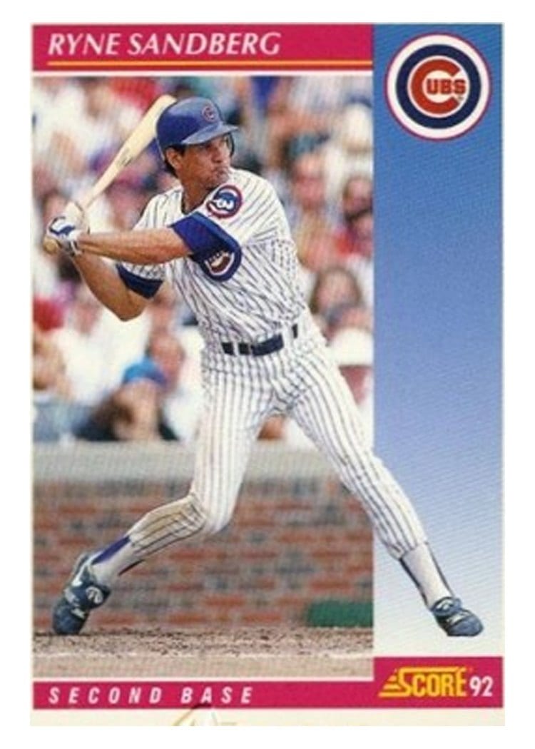 1992 Score Base Set Ryne Sandberg #200 card