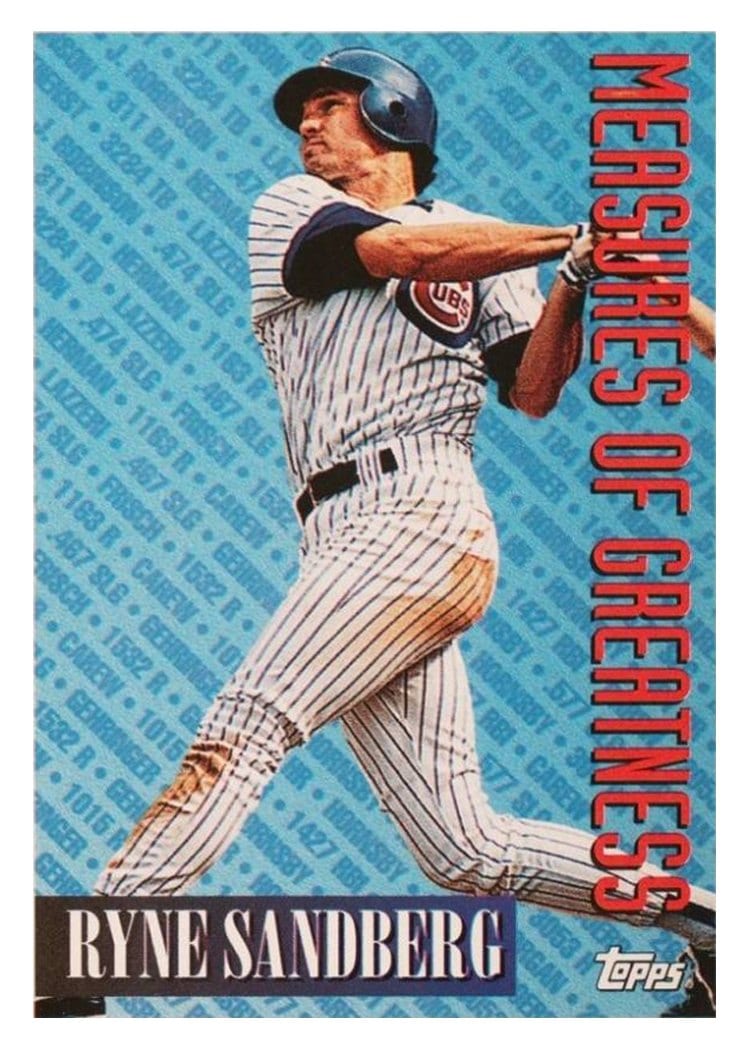 1994 Topps Base Set Ryne Sandberg #602 card