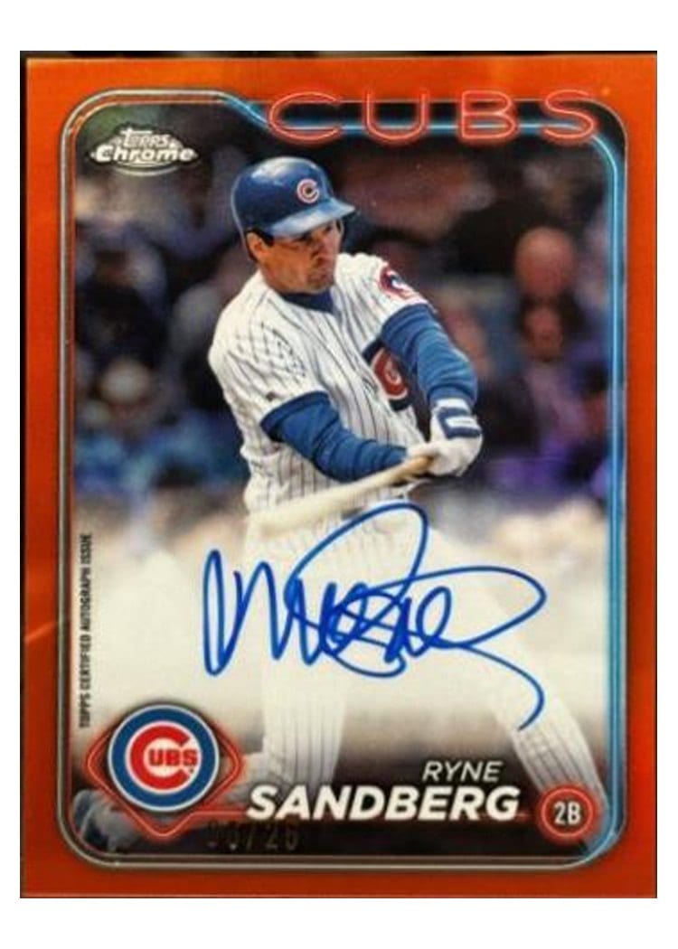 2024 Topps Chrome Chrome Legend Autographs Ryne Sandberg #CLA-RS card