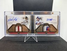 2024 Topps Tier One Dual Autographs Relic Book Ryne Sandberg / Wade Boggs #DAR-BS card