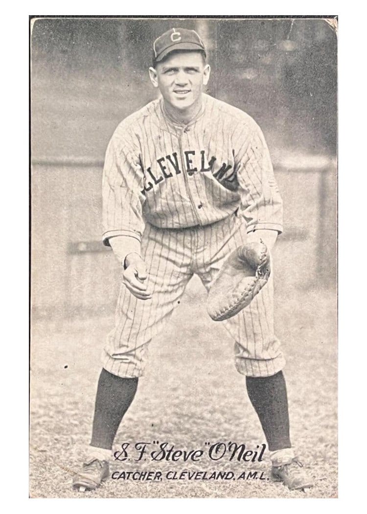1921 Exhibits S. F. 'Steve' O'Neil card