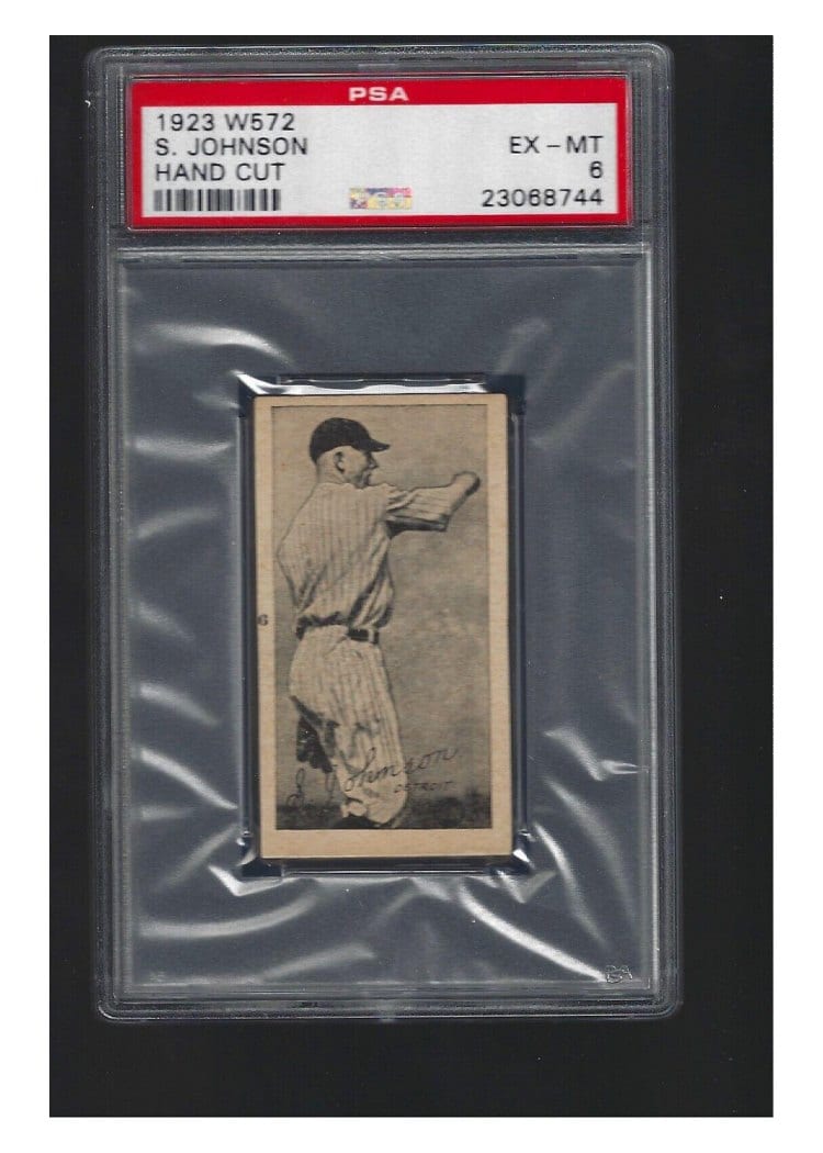 1923 W572 S. Johnson card