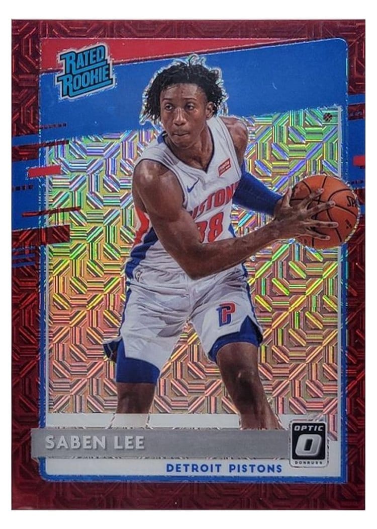 2020-21 Donruss Optic Base Set Saben Lee Choice Red #191 card