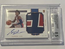 2020-21 Panini National Treasures Rookie Patch Autographs Saben Lee #132 card