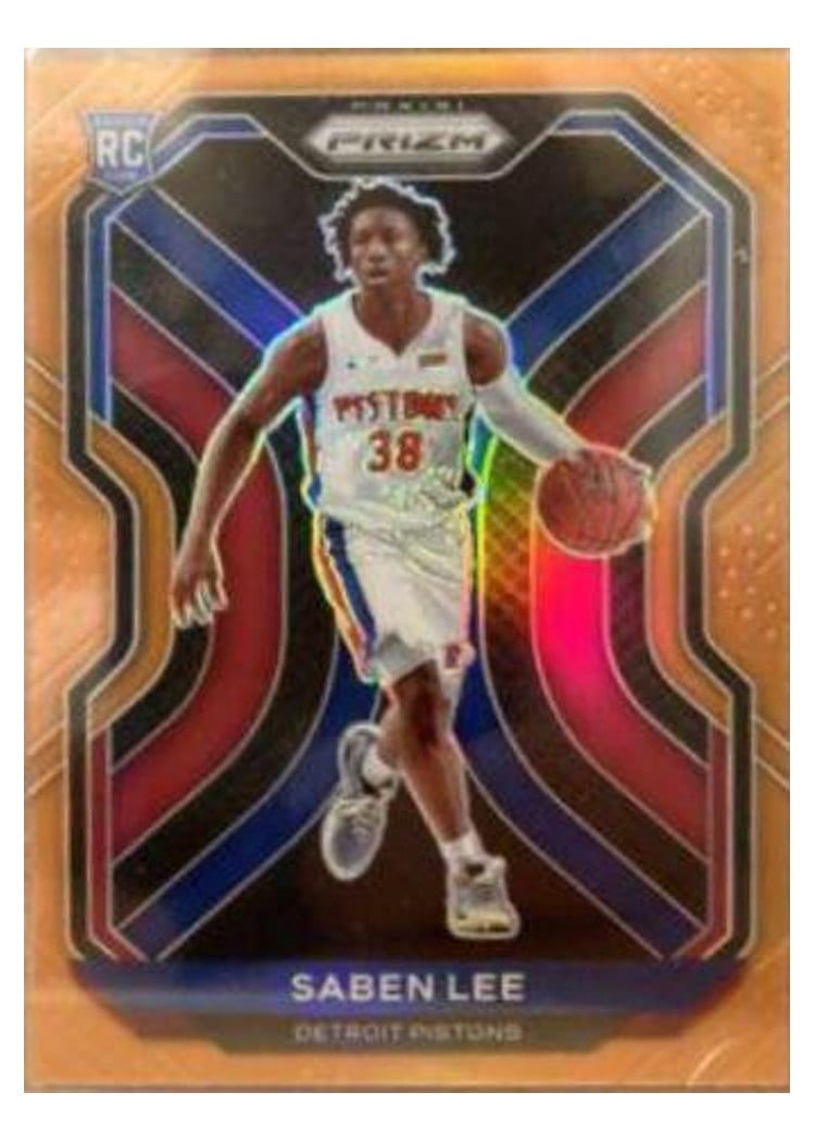 2020-21 Panini Prizm Base Set Saben Lee Orange Prizm #261 card