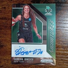 2020 Panini Prizm WNBA Signatures Sabrina Ionescu #SG-SIO card