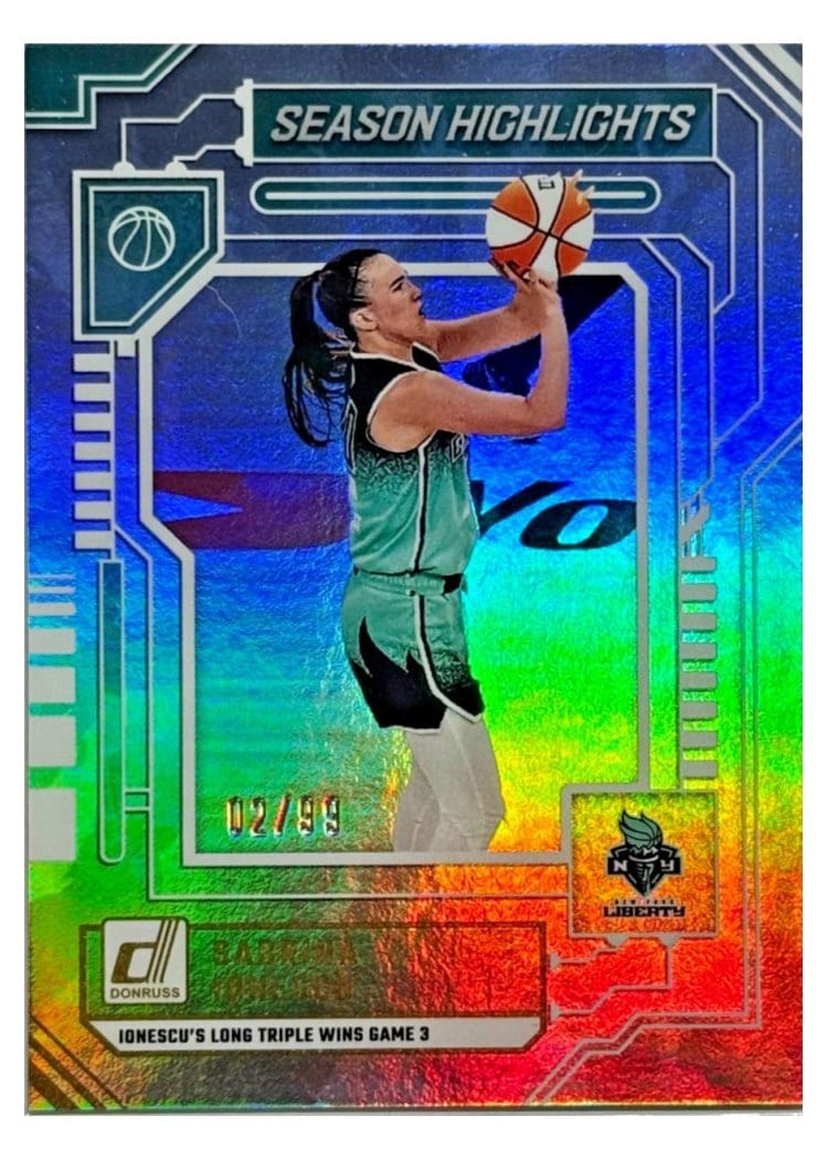 2025-26 Donruss WNBA Season Highlights Sabrina Ionescu #15 card