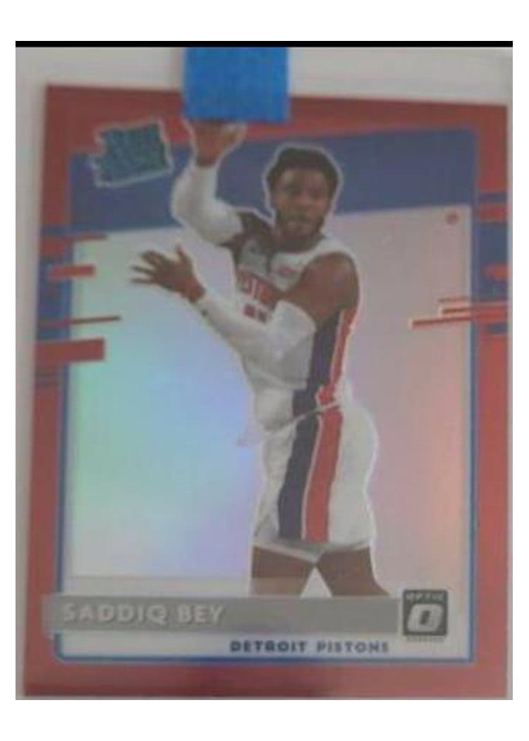 2020-21 Donruss Optic Base Set Saddiq Bey Red #169 card