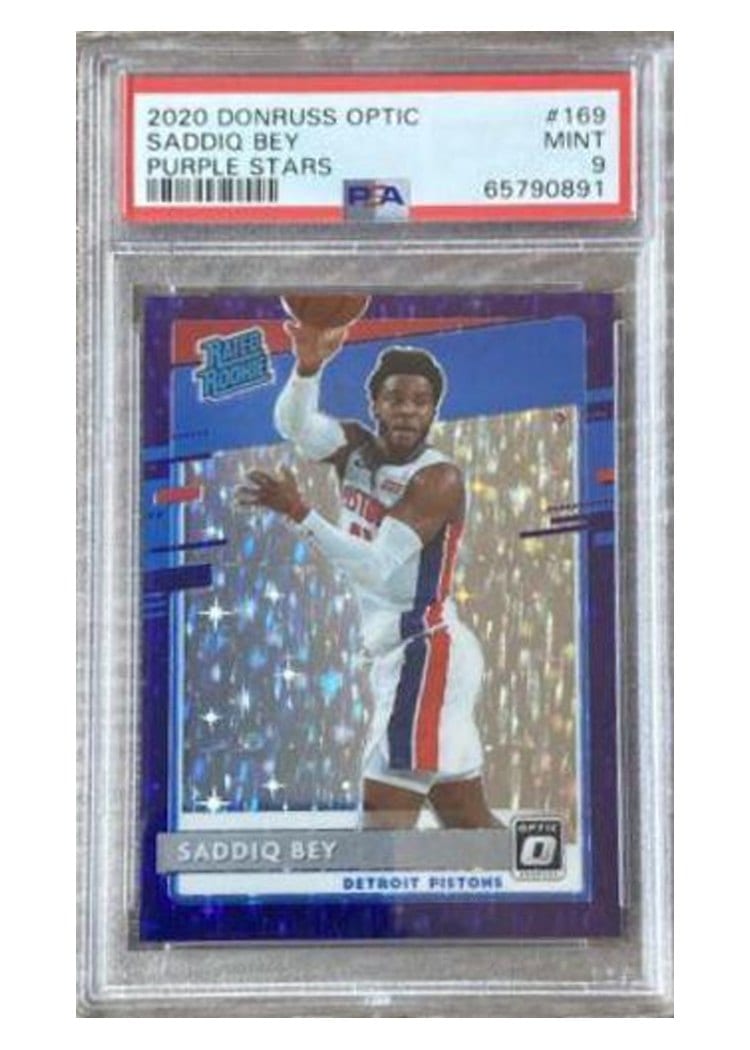 2020-21 Donruss Optic Base Set Saddiq Bey #169 card