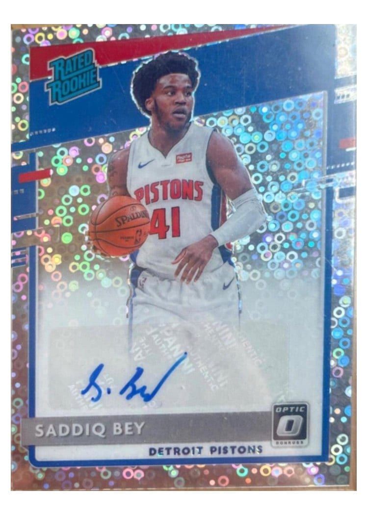 2020-21 Donruss Optic Base Set Saddiq Bey #169 card