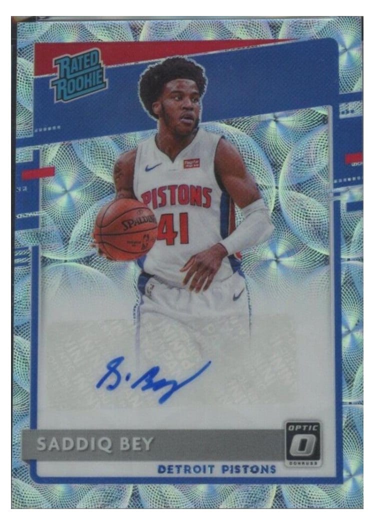 2020-21 Donruss Optic Base Set Saddiq Bey #169 card
