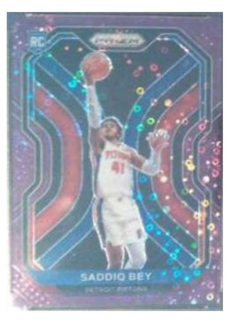 2020-21 Panini Prizm Base Set Saddiq Bey #284 card