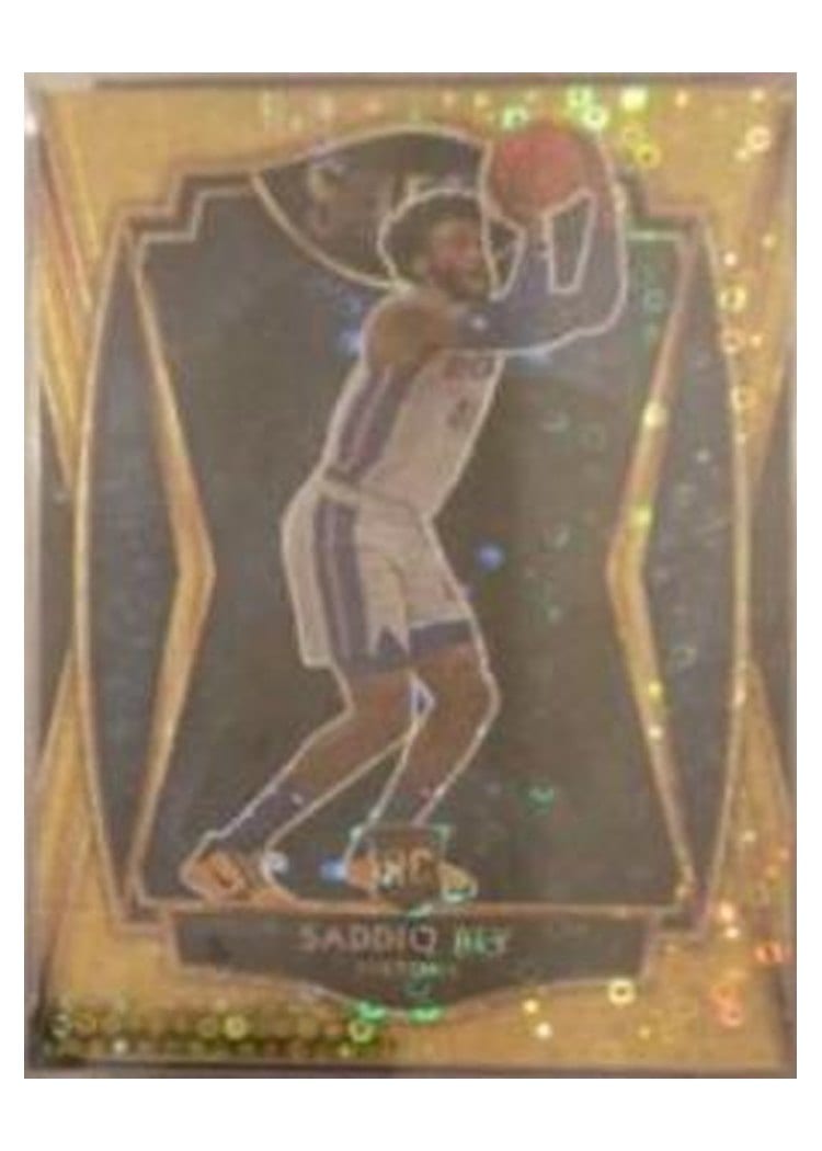 2020-21 Panini Select Base Set Saddiq Bey Gold Disco Prizm #282 card