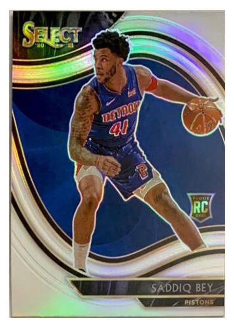 2020-21 Panini Select Base Set Saddiq Bey Silver Prizm #282 card