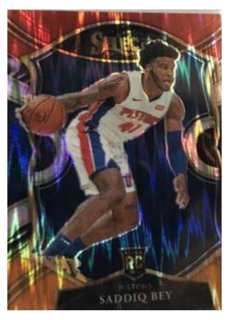2020-21 Panini Select Base Set Saddiq Bey Red Prizm #79 card