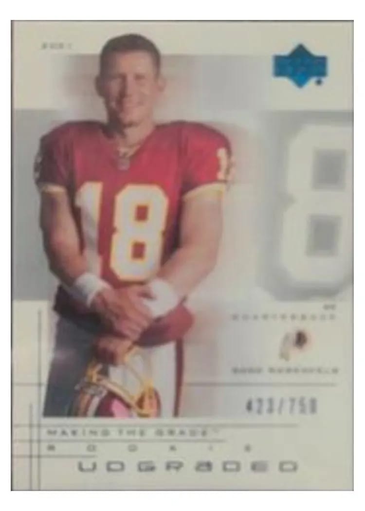 2001 Upper Deck Graded Sage Rosenfels #58 card