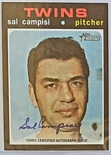 2020 Topps Heritage Real One Autographs Sal Campisi #ROA-SC card