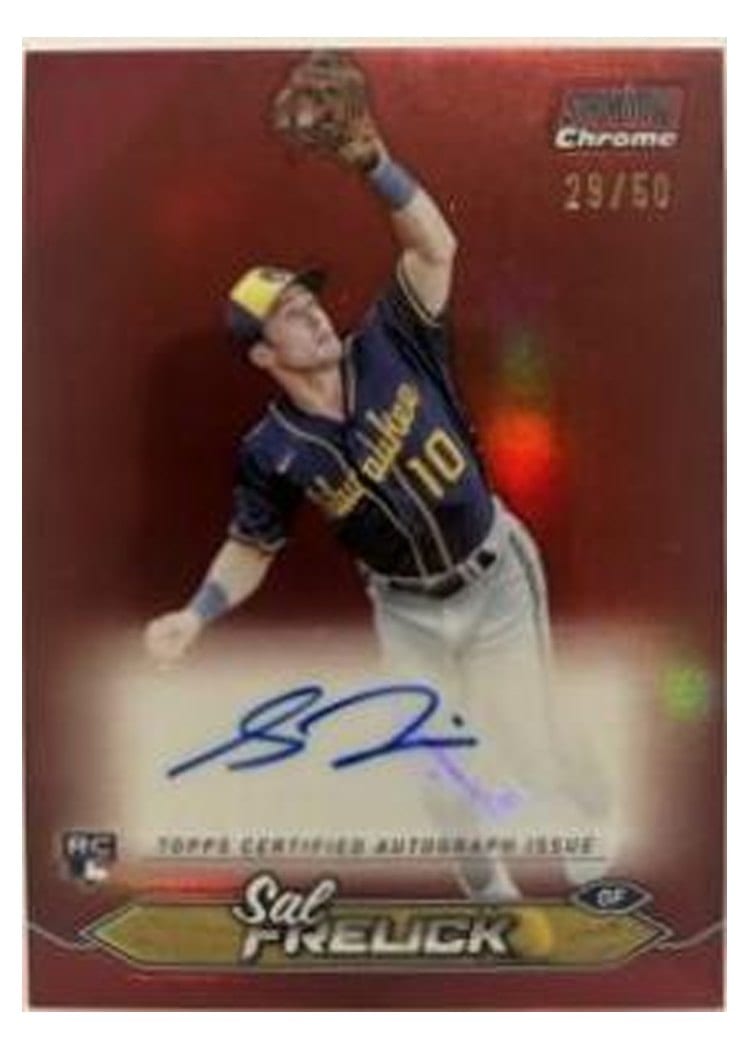 2024 Stadium Club Chrome Autographs Sal Frelick #SCCA-SF card