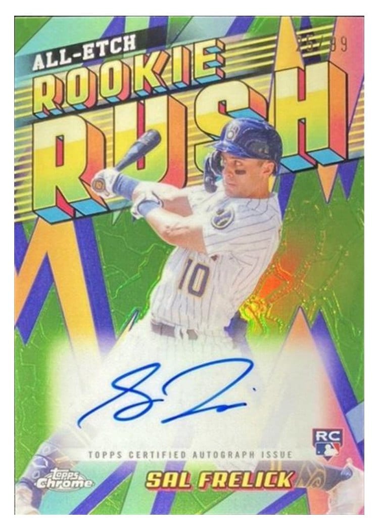 2024 Topps Chrome Chrome All Etch Rookie Rush Autographs Sal Frelick #CERA-SF card