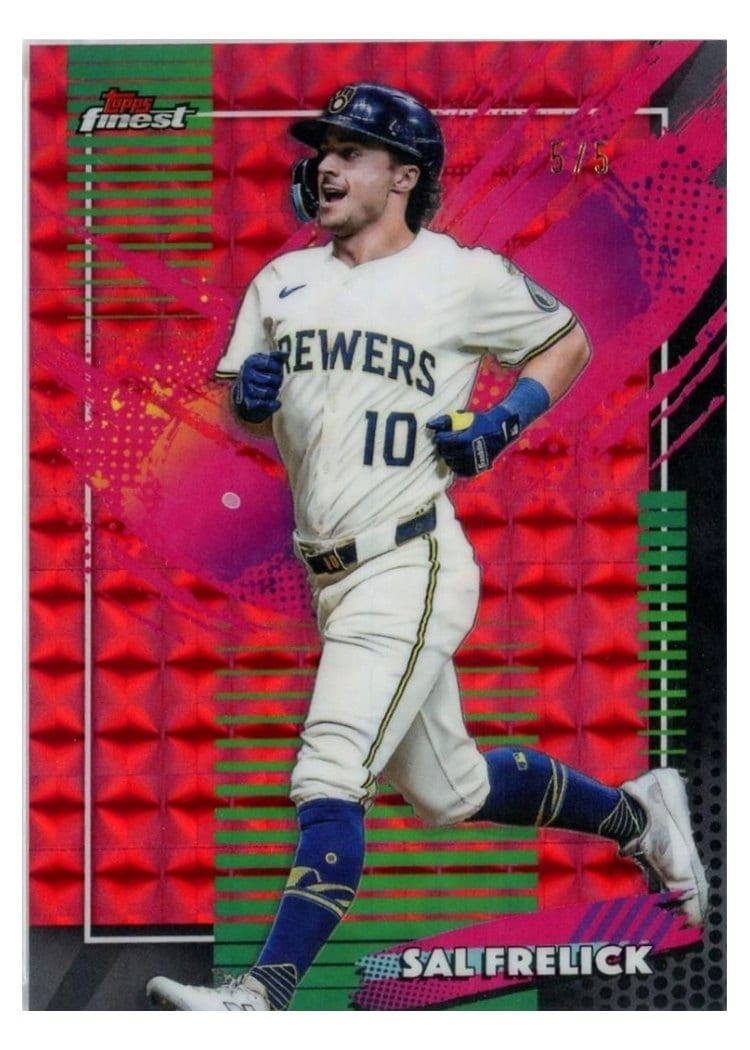 2026 Topps Finest Sal Frelick Red Geometric Refractor #294 card