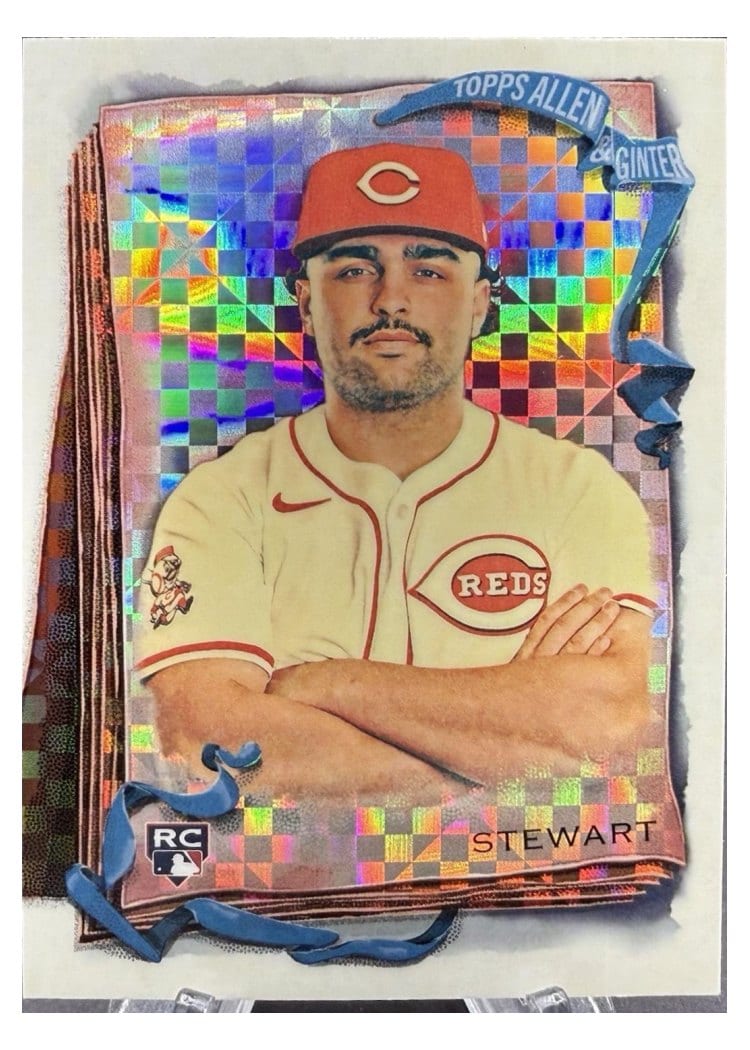 2026 Topps Allen & Ginter Sal Stewart X-Fractor Chrome #98 card