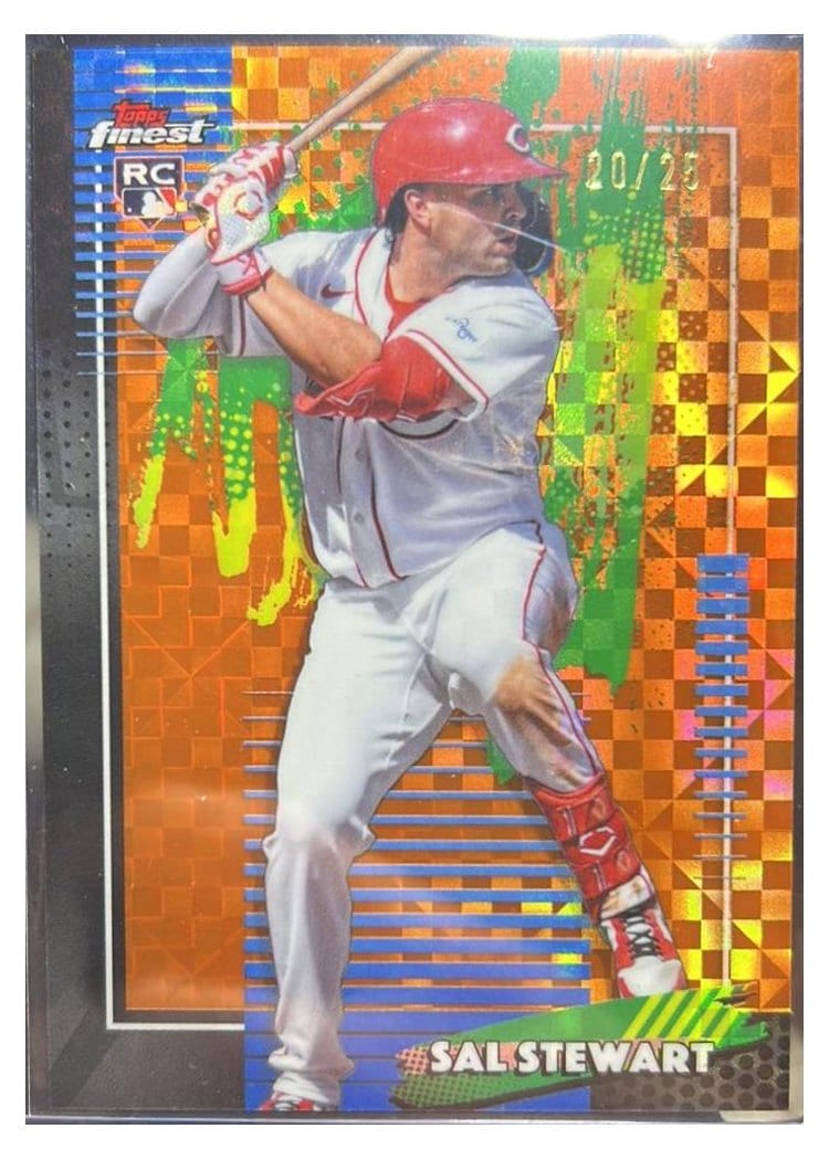 2026 Topps Finest Sal Stewart Orange X-Fractor #39 card