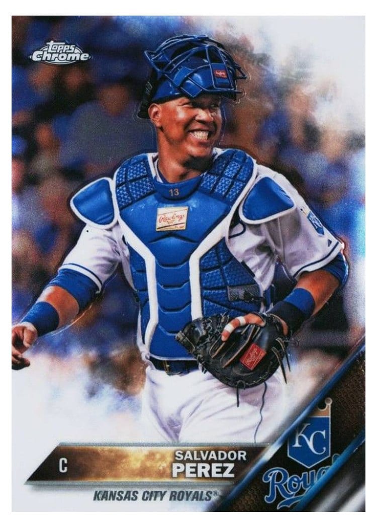 2016 Topps Chrome Base Set Salvador Perez #6 card