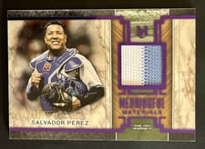 2025 Topps Museum Collection Meaningful Material Relics Salvador Perez #MMR-SP card
