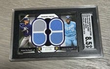 2024 Topps Museum Collection Dual Player Primary Pieces Quad Relics Salvador Perez / Bobby Witt Jr. #DPQR-WJP
