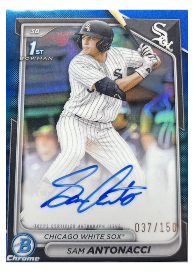 2024 Bowman Draft Chrome Prospect Autographs Sam Antonacci #CPA-SA card