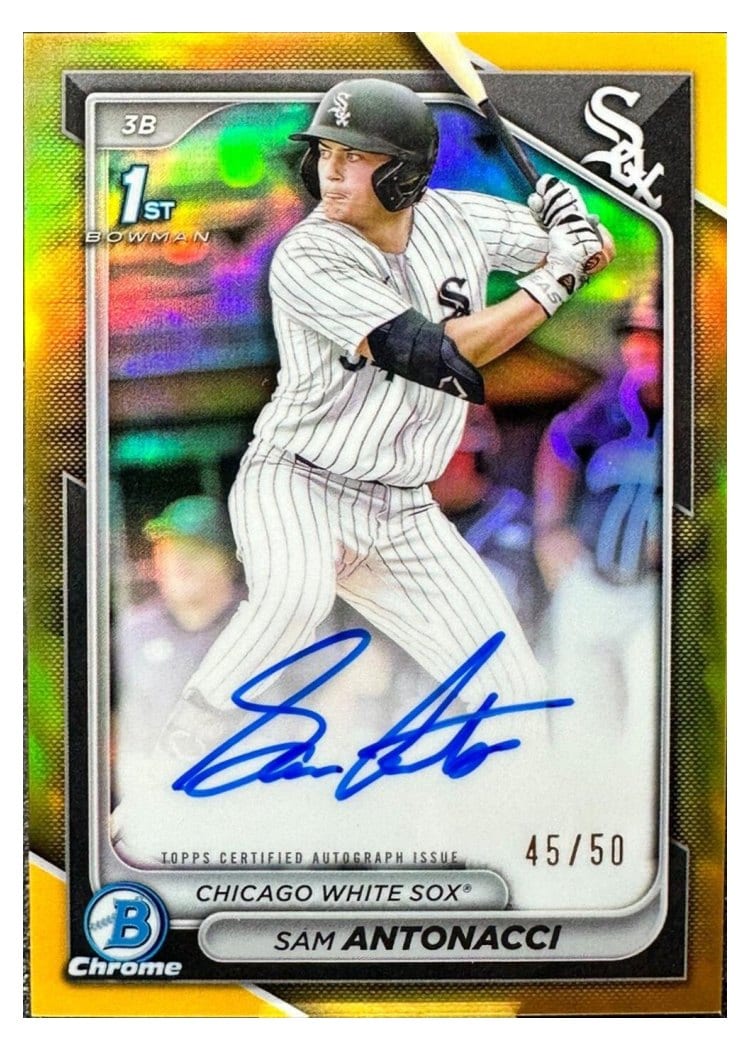 2024 Bowman Draft Chrome Prospect Autographs Sam Antonacci #CPA-SA card