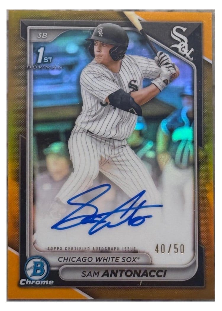 2024 Bowman Draft Chrome Prospect Autographs Sam Antonacci #CPA-SA card
