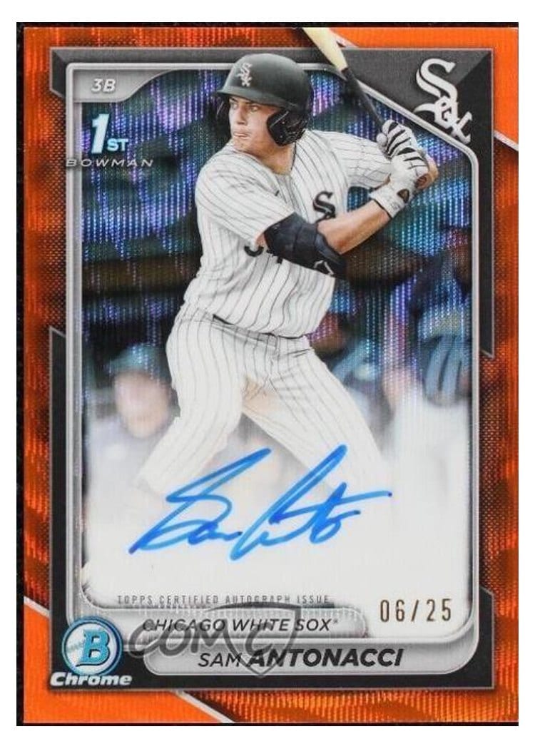 2024 Bowman Draft Chrome Prospect Autographs Sam Antonacci #CPA-SA card
