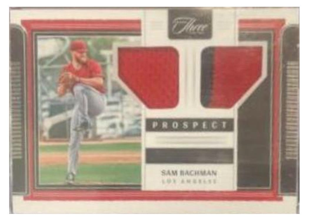 2022 Panini Three and Two Prospect Dual Jerseys Sam Bachman #PDJ-SB card