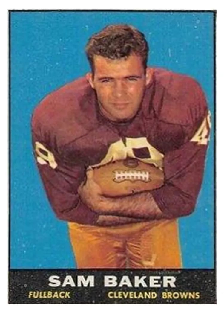 1961 Topps Sam Baker #74 card