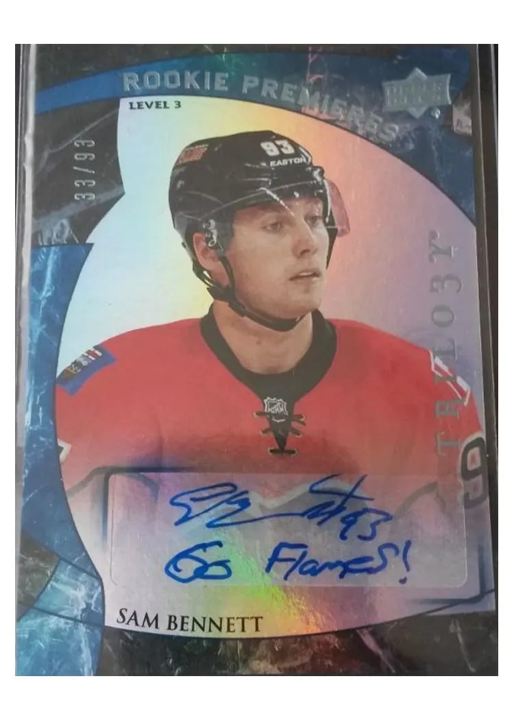 2015 Upper Deck Trilogy Sam Bennett #176 card