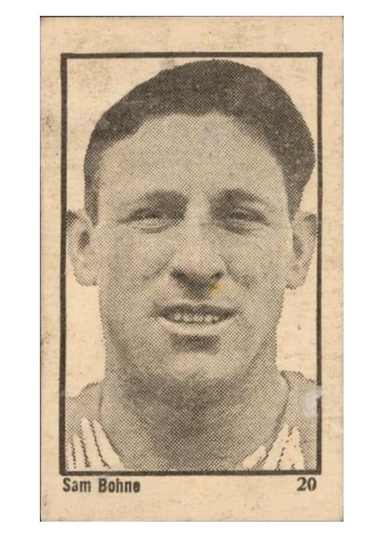 1923 Maple Crispette Sam Bohne #20 card