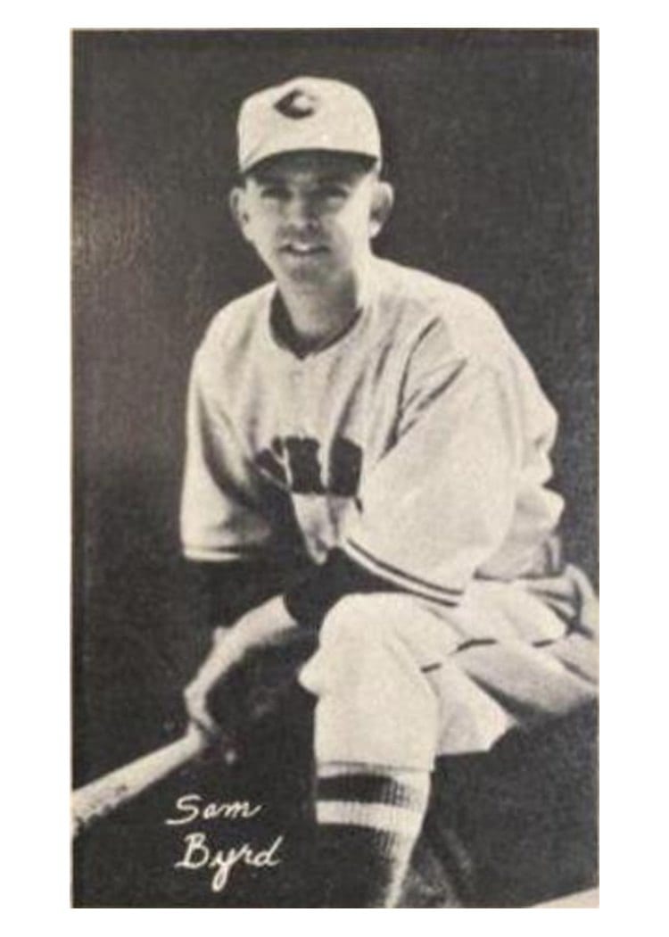 1936 National Chicle Fine Pens Sam Byrd card