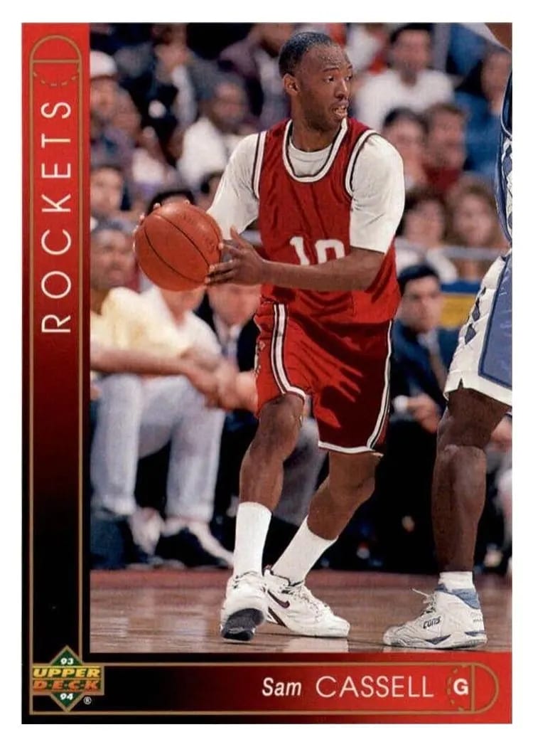 1993 Upper Deck Sam Cassell #161 card
