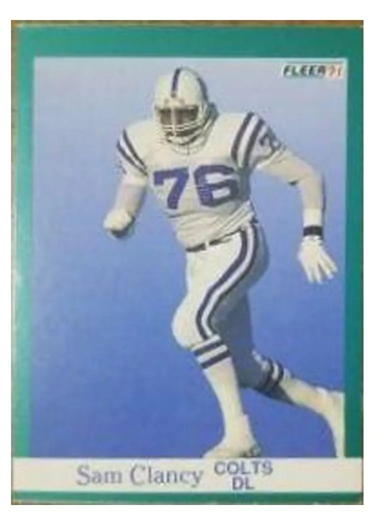 1991 Fleer Sam Clancy #79 card